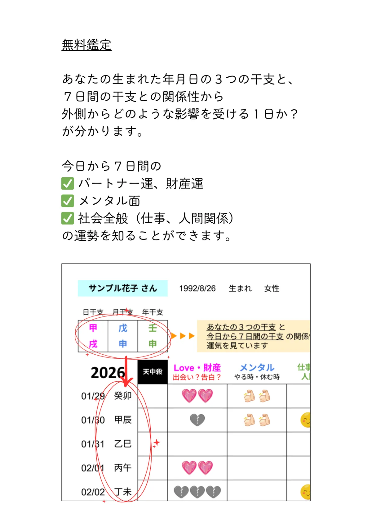 無料鑑定サンプル 1/3